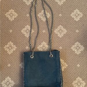 Zara Black Shoulder Bag with Chain Straps